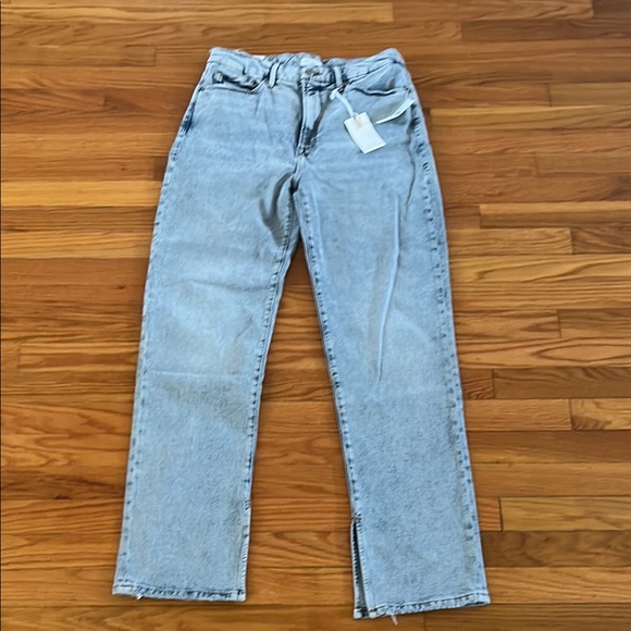 Good American Blue Straight Leg Jeans - Picture 5 of 11